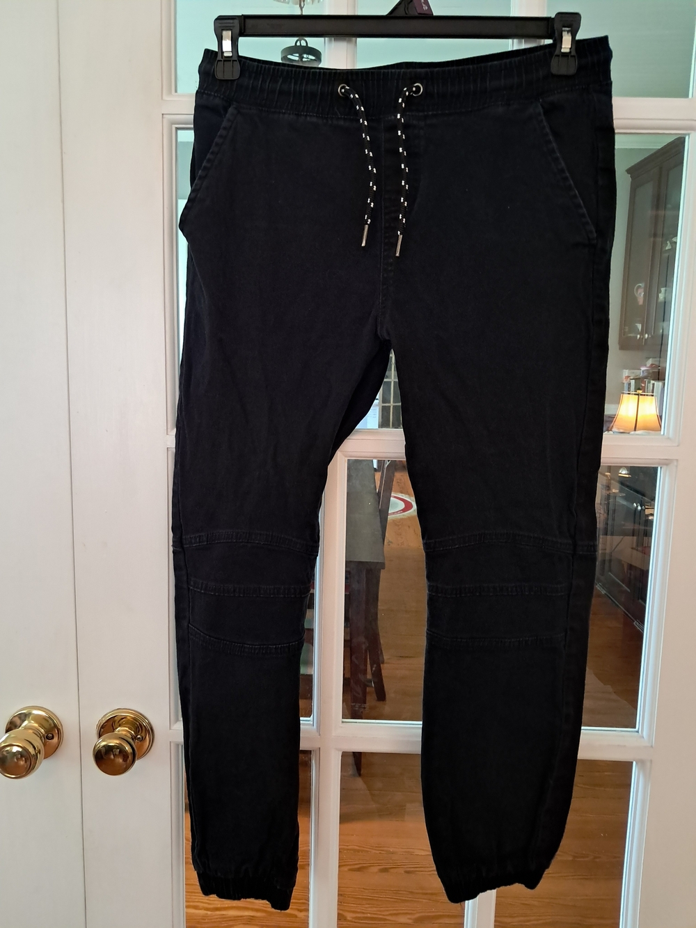 RGSTR Men's Black Pants with Drawstring